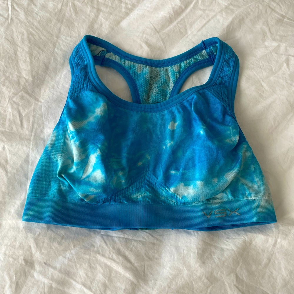 Victoria’s Secret Sport blue tiedye sport bra Very Good condition. Size XS